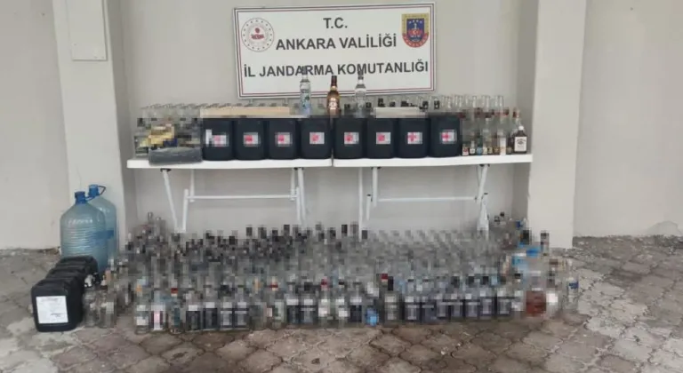 Ankara'da kaçak tütün ve alkol operasyonu