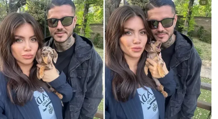 Ayrılığın eşiğinden dönen Wanda Nara ve Icardi'den aile pozu