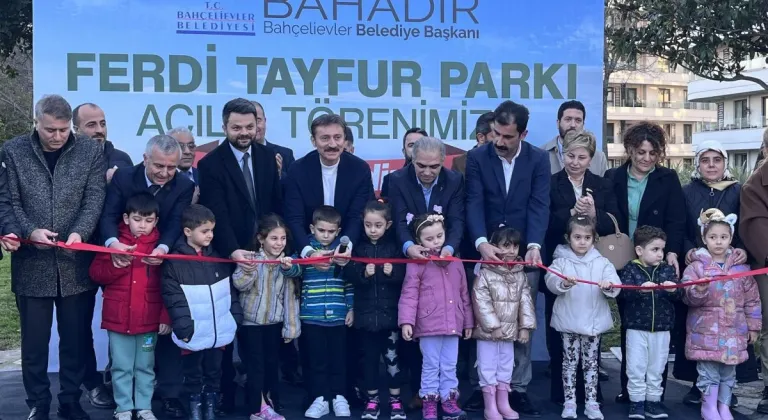 Bahçelievler’de Ferdi Tayfur Parkı açıldı