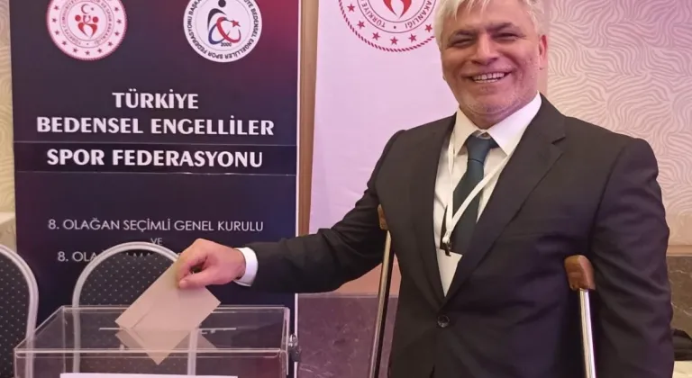 Bedensel Engelliler Spor Federasyonu’nda Alpaslan Erkoç yeniden başkan seçildi