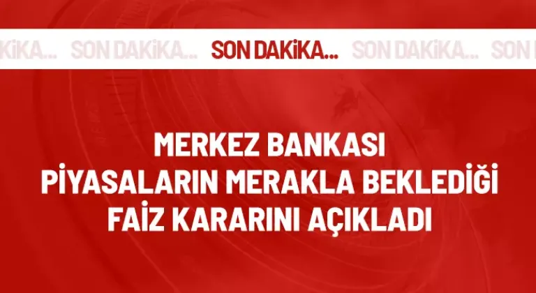 Merkez Bankası faiz kararını açıkladı