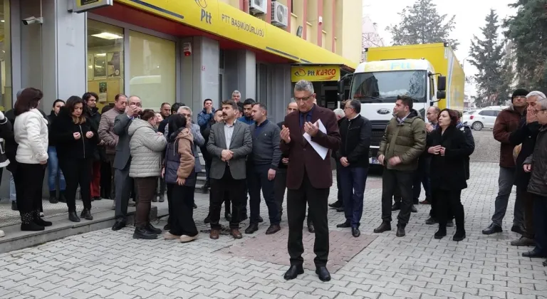 Rize'de 2 PTT çalışanının öldürülmesi, Burdur'da protesto edildi