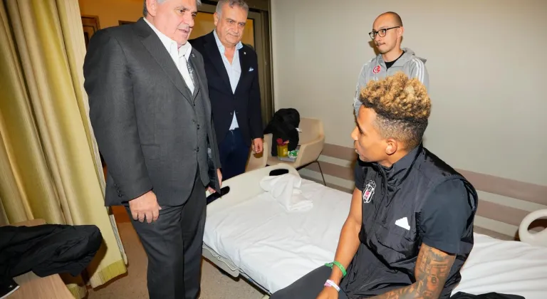 Serdal Adalı’dan Gedson Fernandes’e geçmiş olsun ziyareti