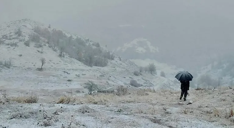 Tunceli'de kar yağışı